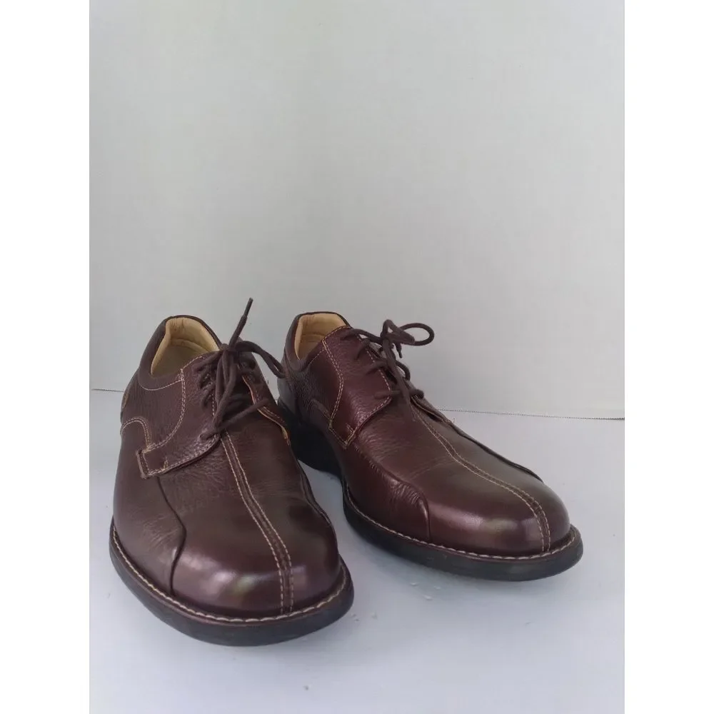 Leather Dress Shoes Brown Lace‎ Up Comfort Casual Walking Oxfords